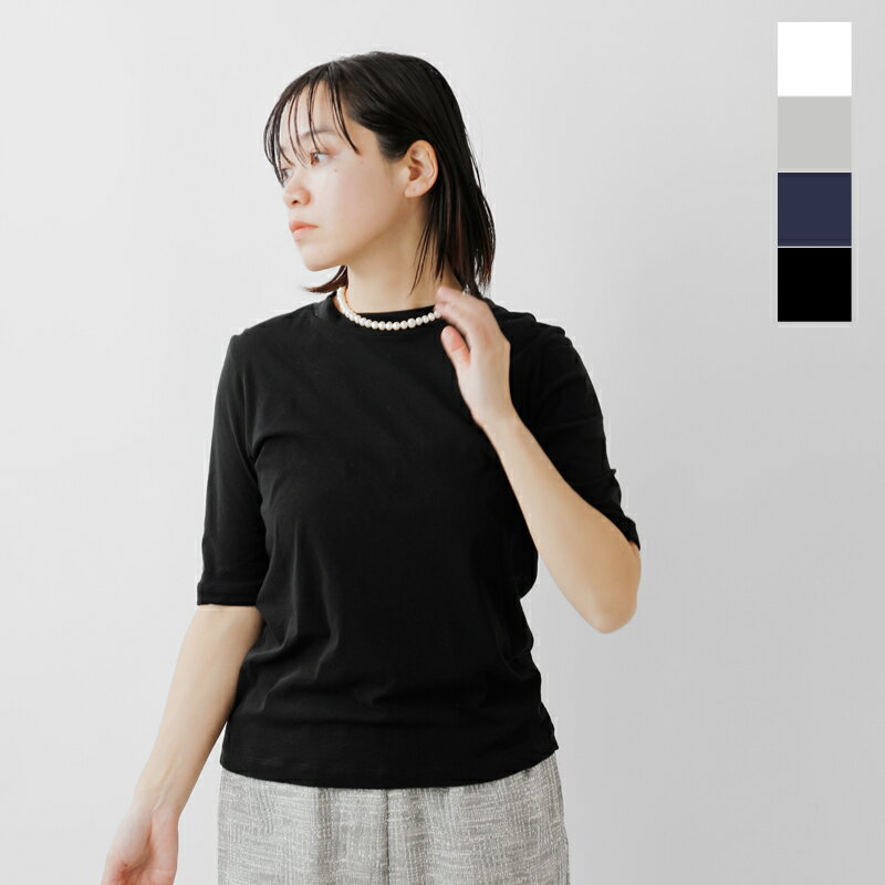 nooy ヌーイ 強撚ソフトコットン 天竺 ハーフスリーブ Tシャツ ncsm006-ms レディー