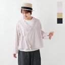 Laboratory ラボレイトリー コットンリネン フリル カシュクール ブラウス “FRILL CACHECOEUR BLOUSE” la286-fn 2024ss新作 レディース【クーポン対象】