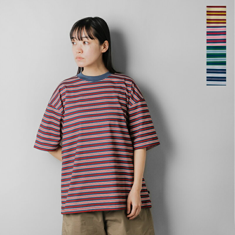 DAIWA PIER39 ダイワピア39 テック ドローストリング マルチボーダー ショートスリーブ Tシャツ “W's TECH DRAWSTRING MULTI BORDER S/S TEE” be-35024l-ms 2024ss新作 レディース