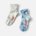 Healthknit ヘルスニット タイダイ 2P ソックス 靴下 191-3691-tr レディース