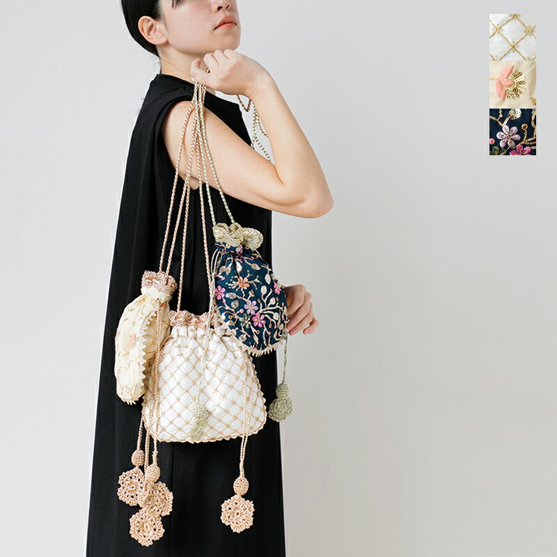 ne Quittez pas ヌキテパ 刺繍 ショルダー バッグ “Full EMB Shoulder Bag” 012041nb1-yh 2024ss新作 レディースのサムネイル