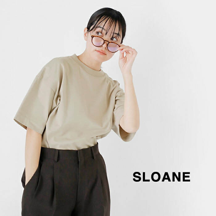 SLOANE スローン 32/1 コットン 天竺 ドロップショルダー Tシャツ sl6s-t263-mn 2024ss新作 ユニセックス【クーポン対象】 2