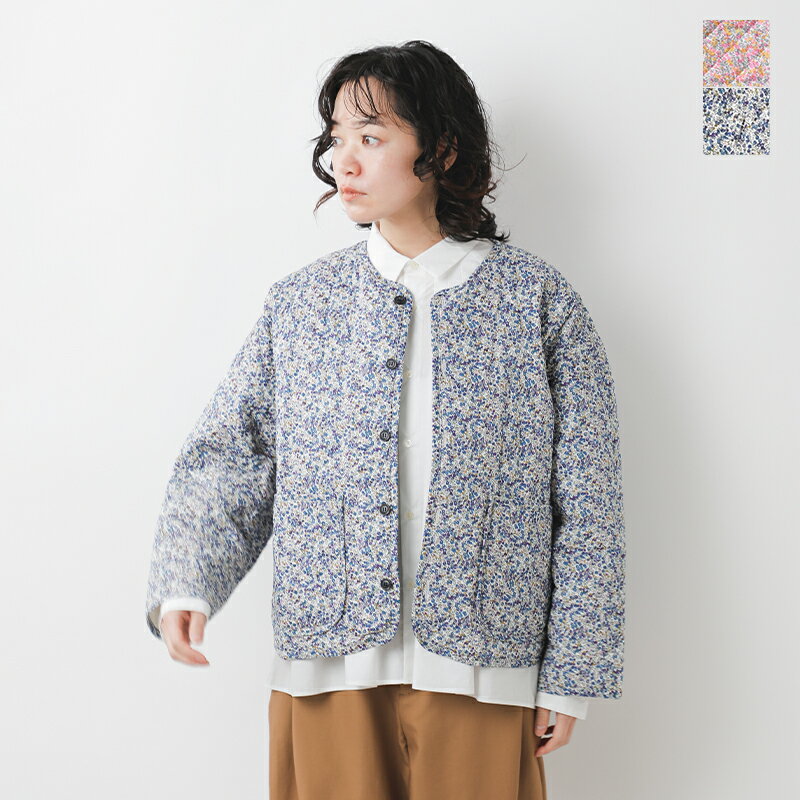 ROBE de PEAU ローブデポー コットン リバティ キルト ジャケット “LIBERTY QUILTED JACKET” r210-kk 2024ss新作 レディース【クーポン対象】