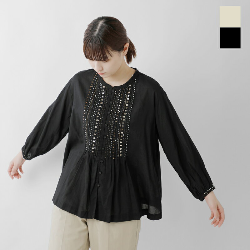 MASTER&Co. マスターアンドコー コットン ビーズ ブラウス beads-blouse-ms 2024ss新作 レディース【クーポン対象】