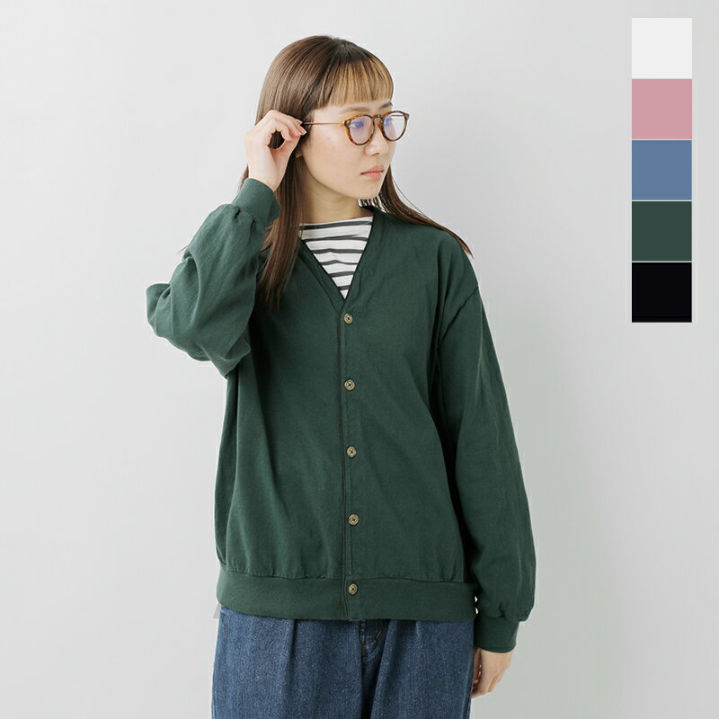 WALLA WALLA SPORTS ワラワラスポーツ 5oz カットソー ルーズ カーディガン “LOOSE CARDIGAN” ww030199-sr-ma 2024ss新作 レディース