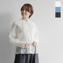 qiri キリ ハナミズキ ジャガード オープンカラー ブラウス “hanamizuki JQ open collar blouse” 63-01-bl-001-24-1-ms 2024ss新作 レディース