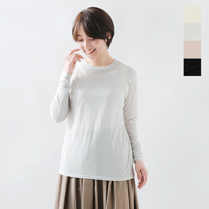 ROBE de PEAU ローブデポー コットン リラックス シアー プルオーバー “RELAX SHEER PULLOVER” r224-mt 2024ss新作 レディース【クーポン対象】