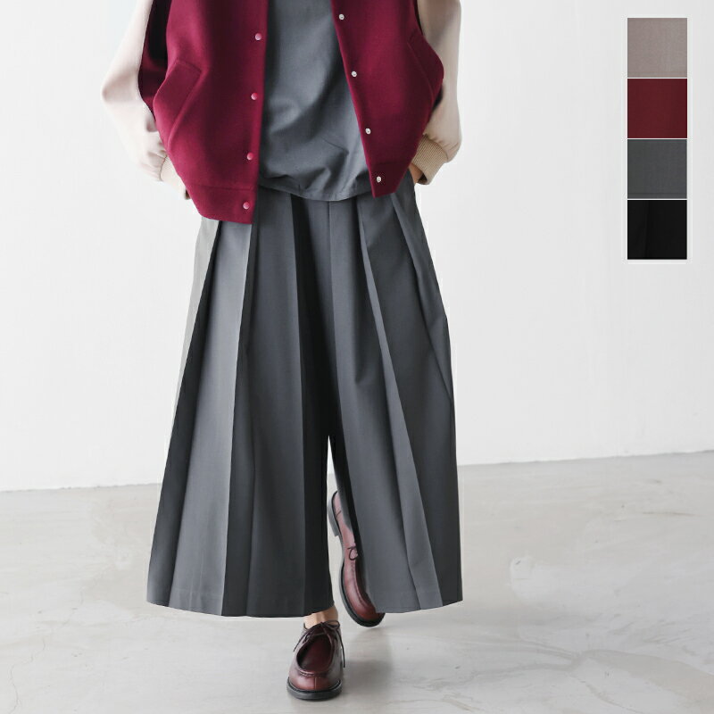 kelen ケレン プリーツ タック デザイン パンツ “KUKUS” lkl25fpt2110 レディース 2025aw新作 【サイズ交換初回無料】 【クーポン対象】
