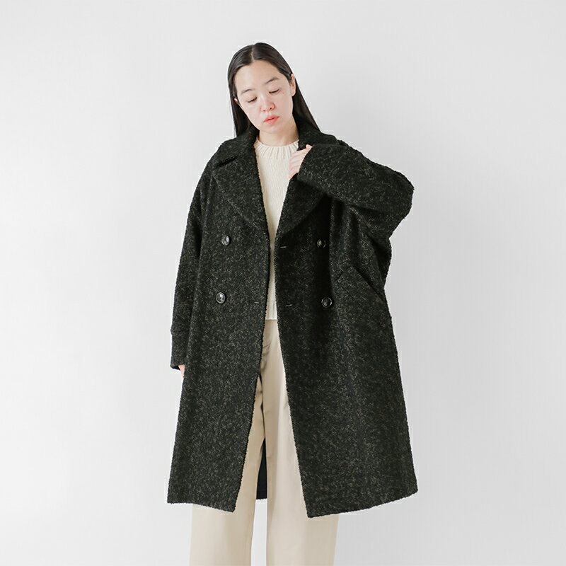 TICCA ティッカ ウール ミックスツイード テント コート tbea-271 レディース 2025aw新作 【サイズ・カラー交換初回無料】 【クーポン対象】のサムネイル