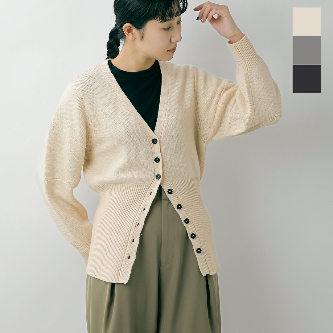 MANON マノン スイッチスリーブ Vネック カーディガン “SWITCH SLEEVE V NECK CARDIGAN” mnn-kt-043 レ..