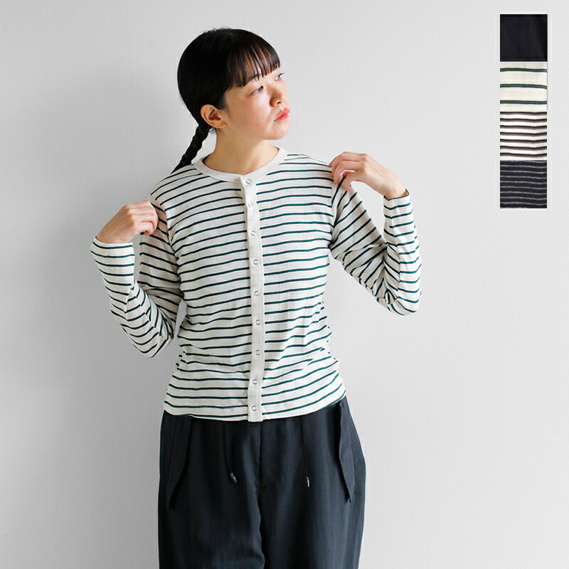 MILLER ミラー コットン パネル リブ カーディガン 851c レディース 2025aw新作