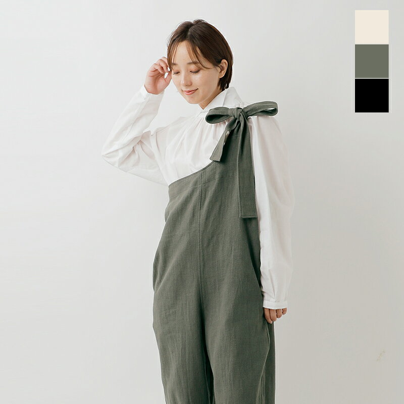 Vent Blanc ヴァンブラン コットン リネン ワンショルダー パンツ vbp253406 レディース 2025aw新作