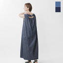 C’EST BIEN FAIT セビアンフェ インディゴ染め 5oz デニム ノースリーブ ワンピース 48082-tr 2025ss新作 レディース【☆】