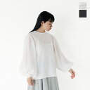 【60%OFF】BLUE DE BRESSE ブルーデブレス ギャザー ボリュームスリーブ ブラウス ksbsb0210-01-nk レディース