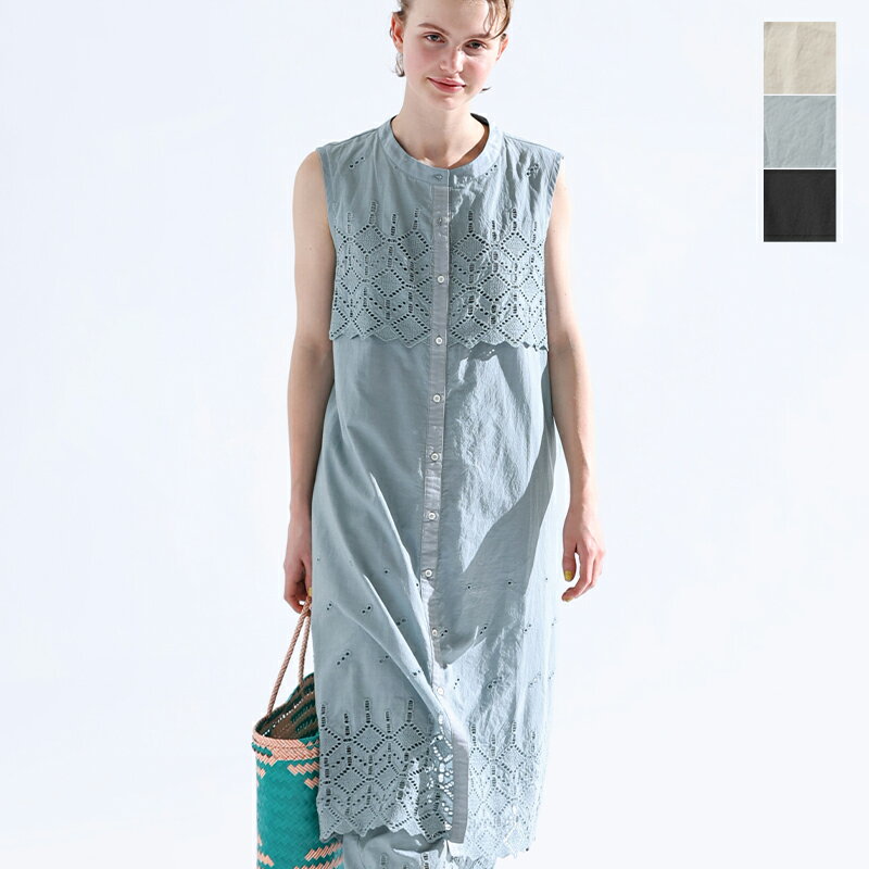kelen ケレン カットワークレース デザイン ノースリーブ ワンピース “REI” lkl25s
