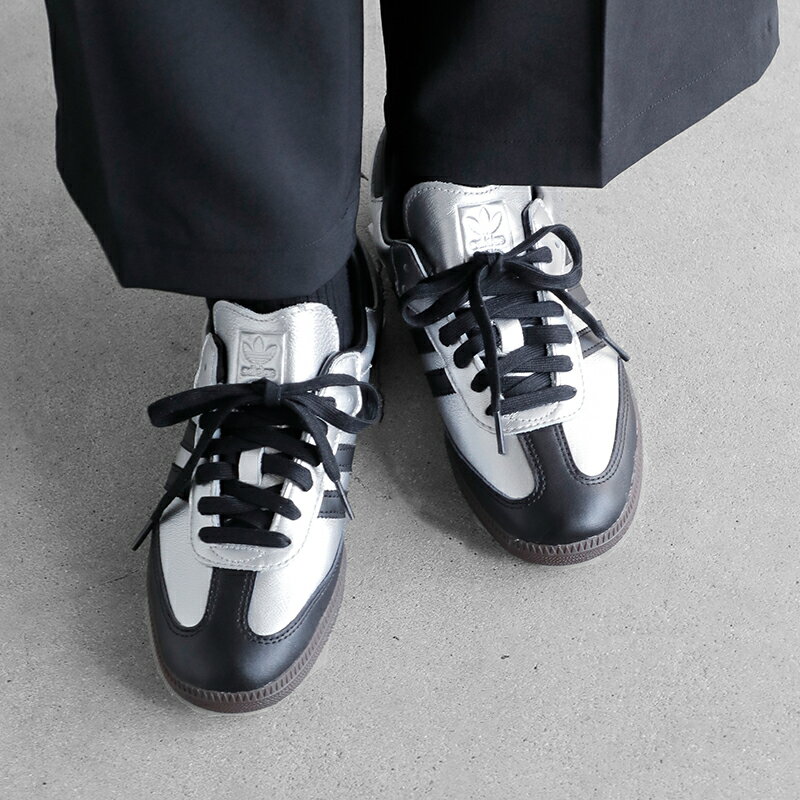 adidas Originals アディダス オリジナルス サンバ OG メタリック レザー ローカット スニーカー “SAMB..