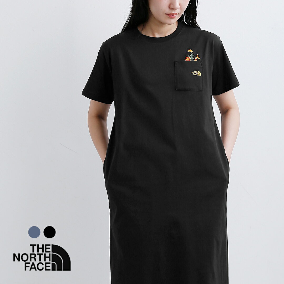樂天商城 - THE NORTH FACE ノースフェイス ショートスリーブ フラッシュドライ フラワーロゴ ワンピースクルー S/S FD Flower Logo Onepiece Crew ntw32632 レディース 2026ss新作 春夏