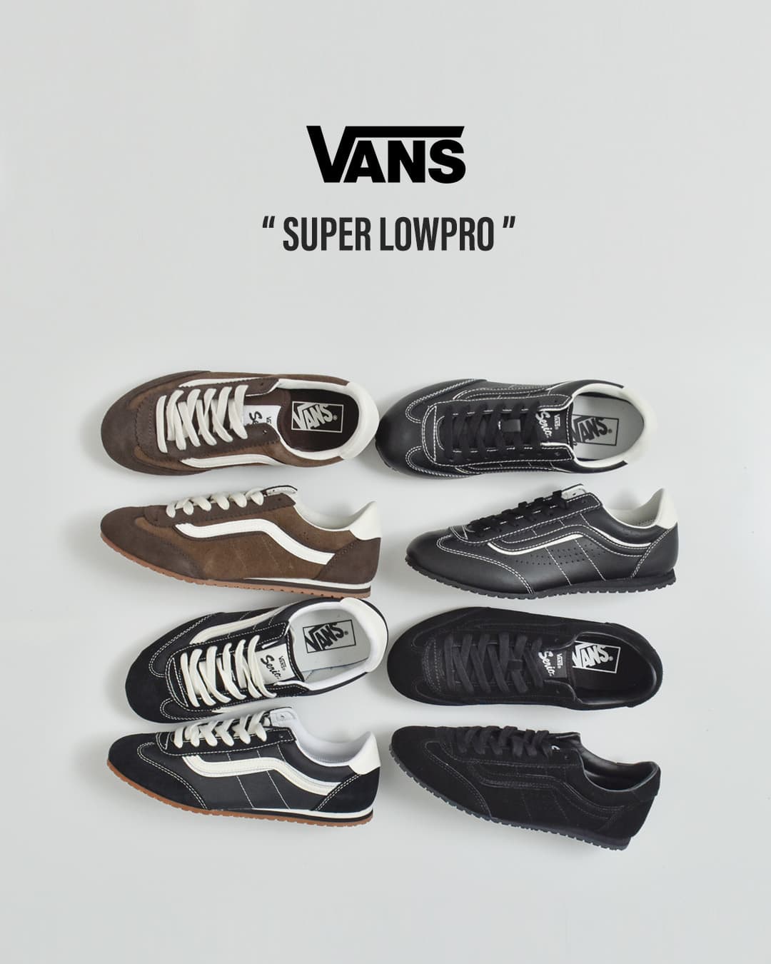 Vans ヴァンズ スーパー ロープロ レザー アッパー スニーカー “Super Lowpro” sup...