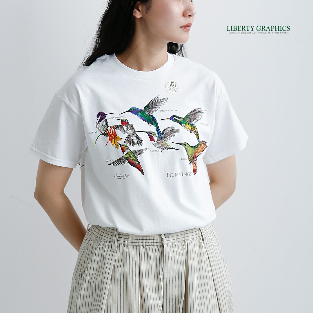 Liberty Graphics リバティーグラフィックス シルクスクリーン プリント ナチュラル Tシャツ graphic-tshirt-same1 レディース