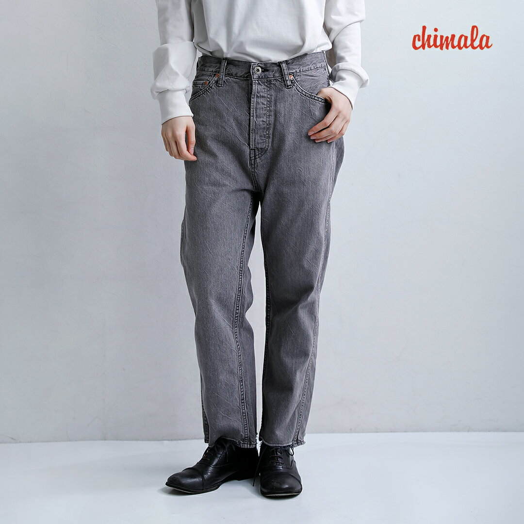 樂天商城 - chimala チマラ ダブル幅 カラーデニム ワイド テーパード カット パンツ cs41-wp01c レディース 2026ss新作 春夏【サイズ・カラー交換初回無料】【クーポン対象】