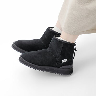 【クーポン対象】【2023aw新作】SUICOKE スイコック ショート ムートン ブーツ og-080mwpab-mid-mn レディース 【サイズ交換初回無料】