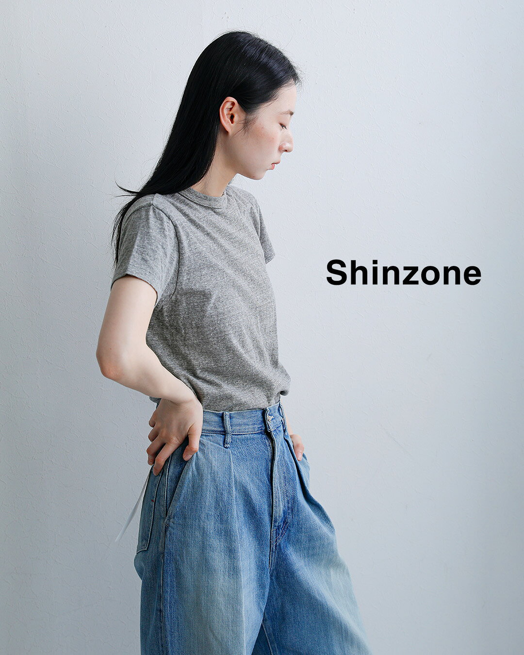 Shinzone シンゾーン コットン クルーネック Tシャツ CREW NECK T-SHIRTS 14smscu22 レディース aranciato-10057140 aranciato(アランチェート) サンプル画像2