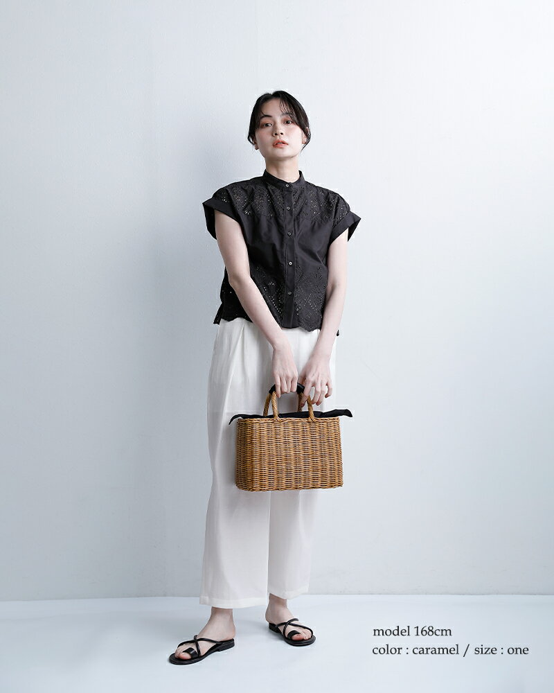 The Bagmati バグマティ ウィッカー ラタン スクエア かごバッグ bbk17-04 レディ...