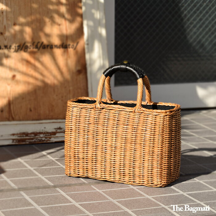 The Bagmati バグマティ ウィッカー ラタン スクエア かごバッグ bbk17-04 レディ...