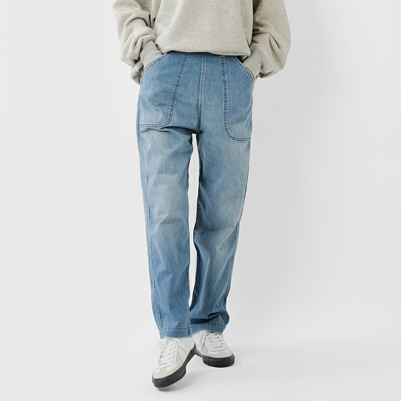 GRANDMA MAMA DAUGHTER グランマ ママ ドーター サイドジップデニムパンツ gp007 レディース 【サイズ交換初回無料】