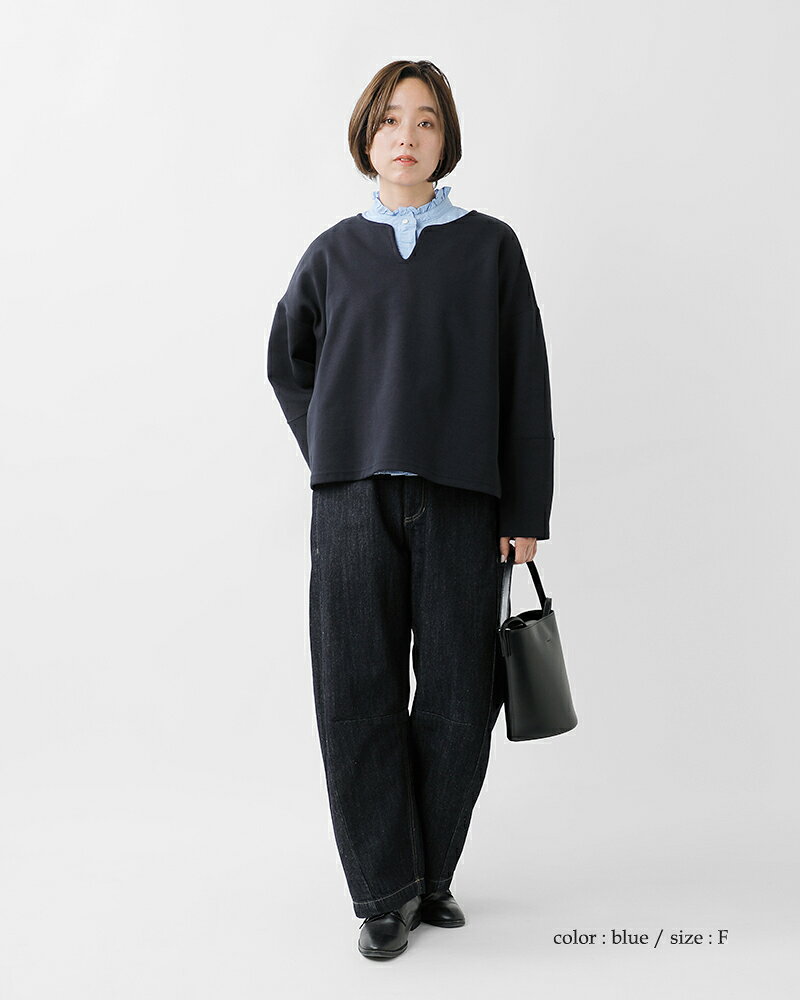 MidiUmi ミディウミ コットン フリル 長袖シャツ “frill short shirt” 1-73945751 ...