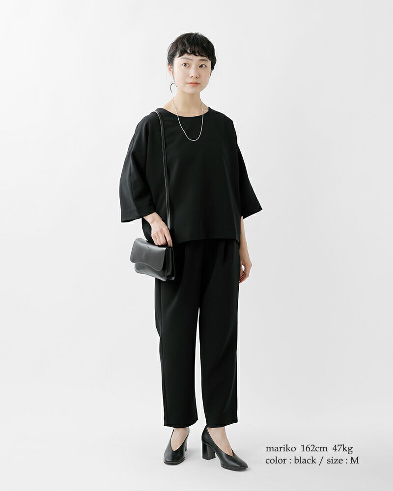 TRAVAIL MANUEL トラバイユマニュアル ダブルクロス 1タック ストレート パンツ 50...