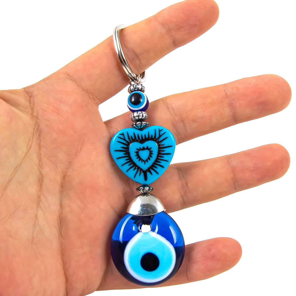 トルコ直輸入の魔除けお守り「ナザールボンジュウ」壁掛けタイプです。