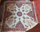 ペルシャ絨毯風の布 更紗100cm×100cm テーブルクロス ソファーカバーPersian carpet table cloth sofa cover