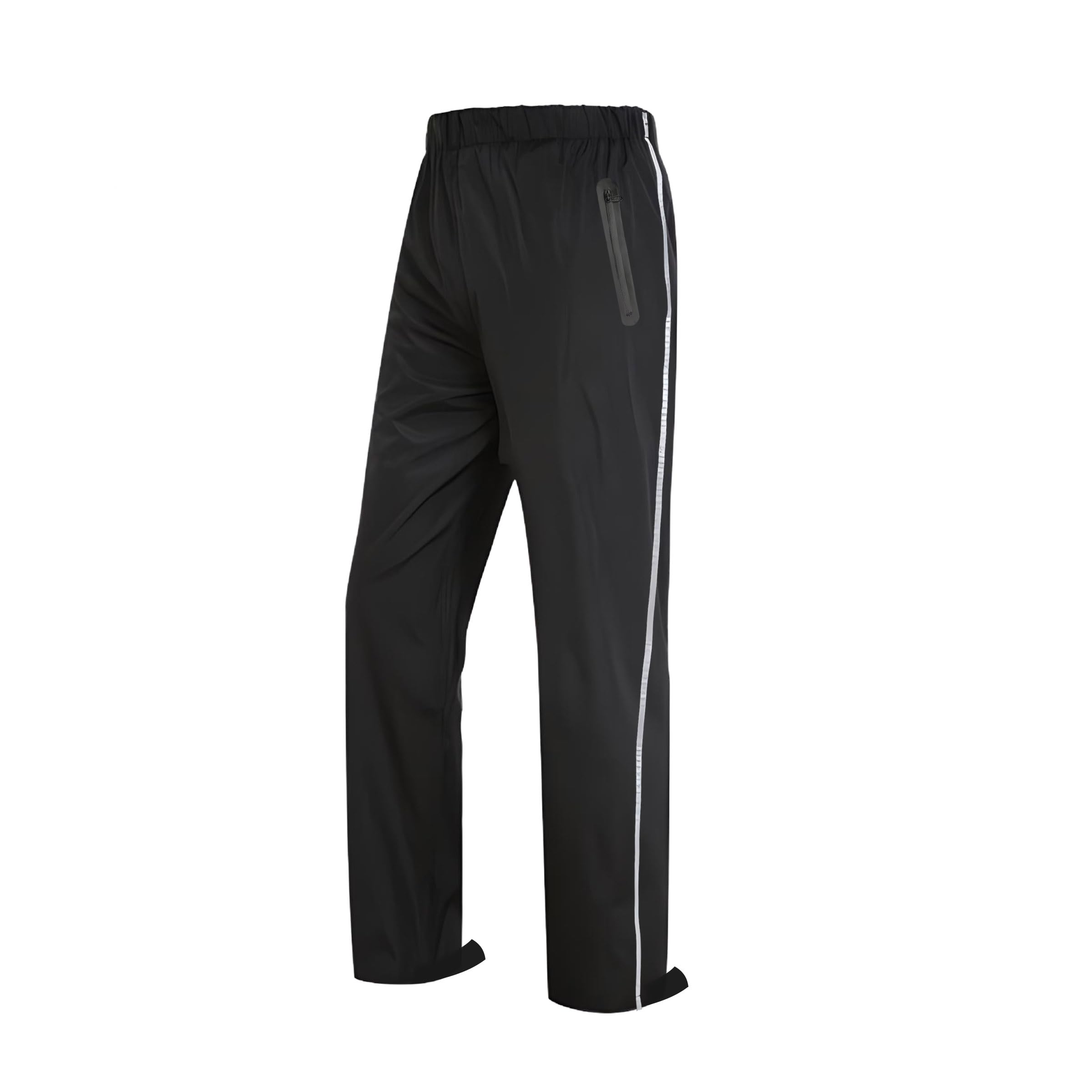 ストレッチ レインパンツ 男女兼用 【透湿 防風 防水】 レインコートズボン 耐水圧10000mmH2O 登山 自..