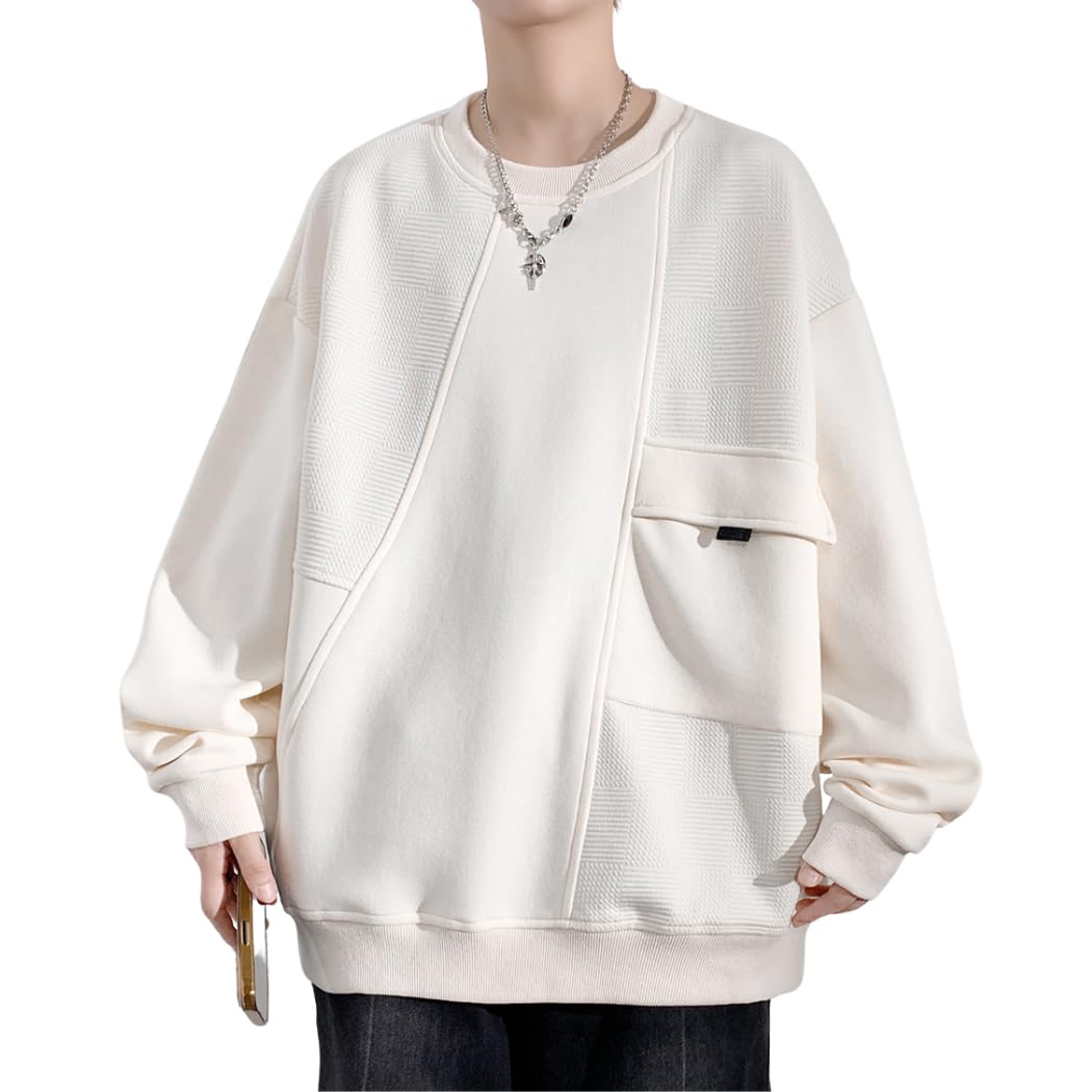 パーカー メンズ 長袖 秋服 無地 Tシャツ カジュアル おしゃれ 快適 プルオーバー 春冬 ゆったり スウェット 人気 ストリート トップス シンプル 大きいサイズ