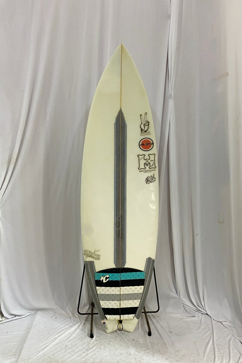 【中古】Heiwa surf boards (ヘイワサーフボード) ショートボード CLEAR 5’8” サーフボード