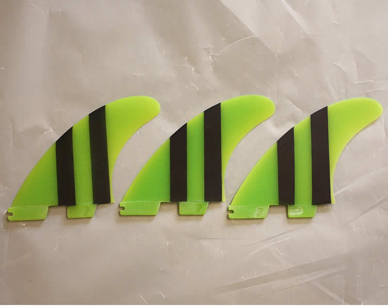 【新品】FCS（エフシーエス）FCSII CARVER PG TRI FIN L [GREEN/BLACK] トライ フィン 3枚セット サイズL