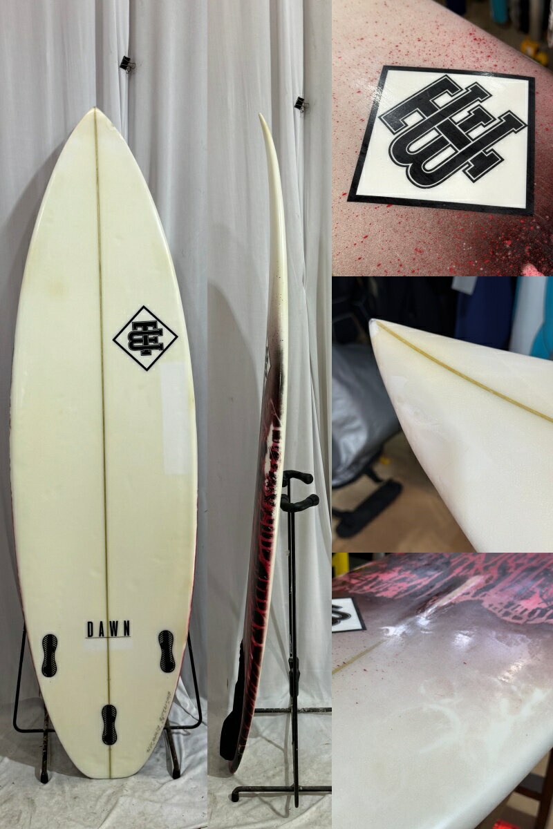 【中古】TM SURFBOARD (ティーエムサーフボード) DAWN モデル ショートボード [CLE...