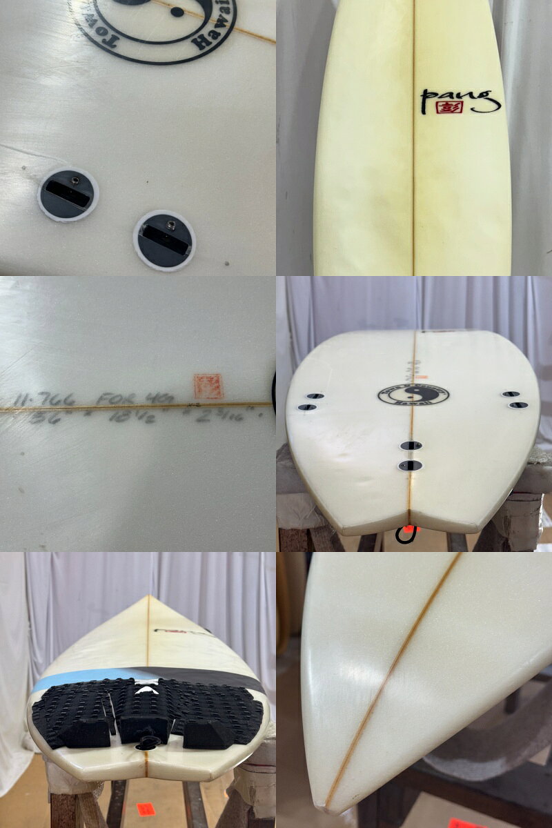 【中古】TOWN & COUNTRY (タウンカントリー) ショートボード [CLEAR] 5’6” サーフボード