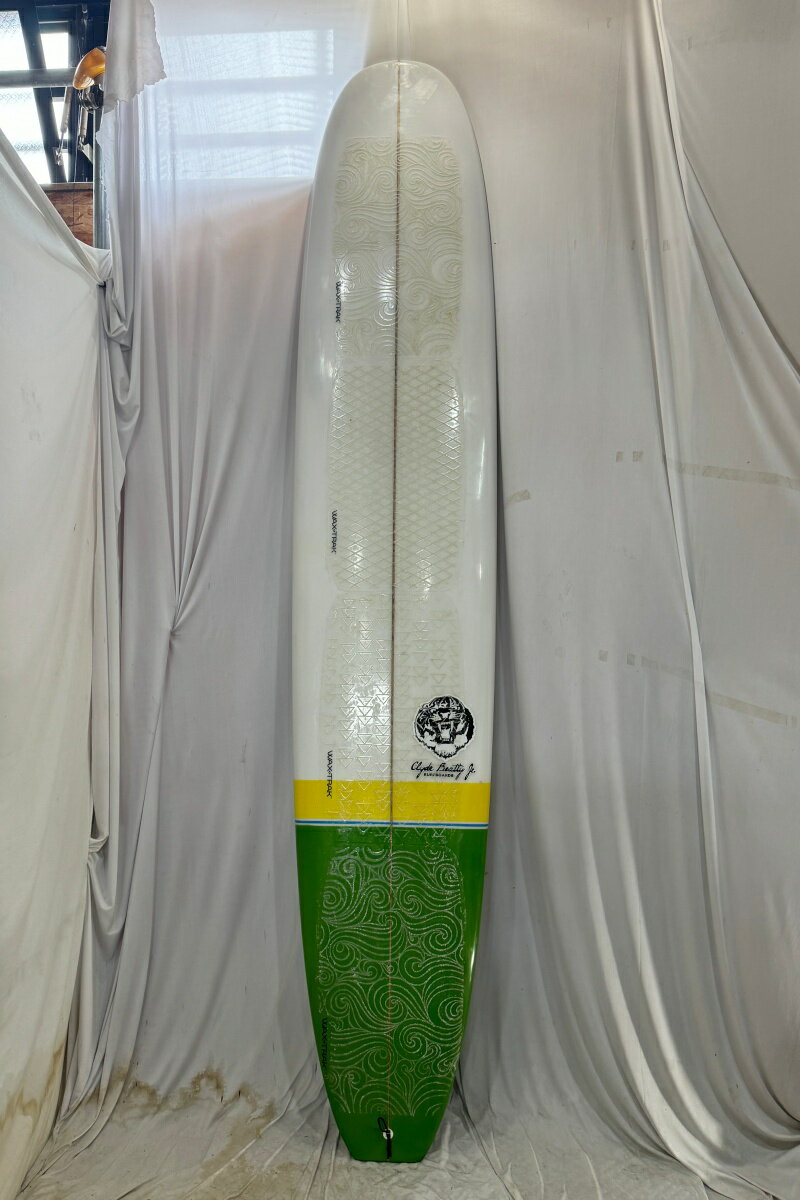 【中古】Clyde Beatty Jr（クライドビーティージュニア）ロングボード [CLEAR×GREEN] 10'0