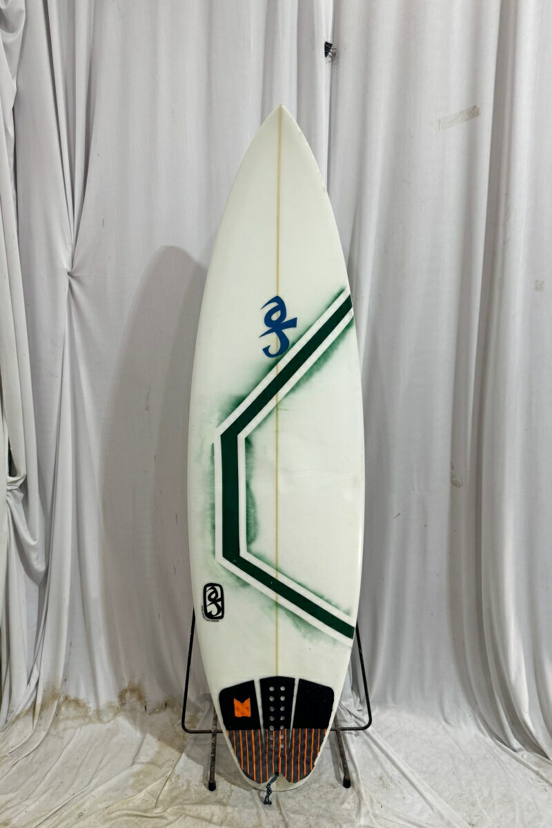【中古】ANDY JORDAN SURF SHAPES (アンディージョーダンサーフシェイプス) ショートボード [CLEAR×GREEN] 5'6