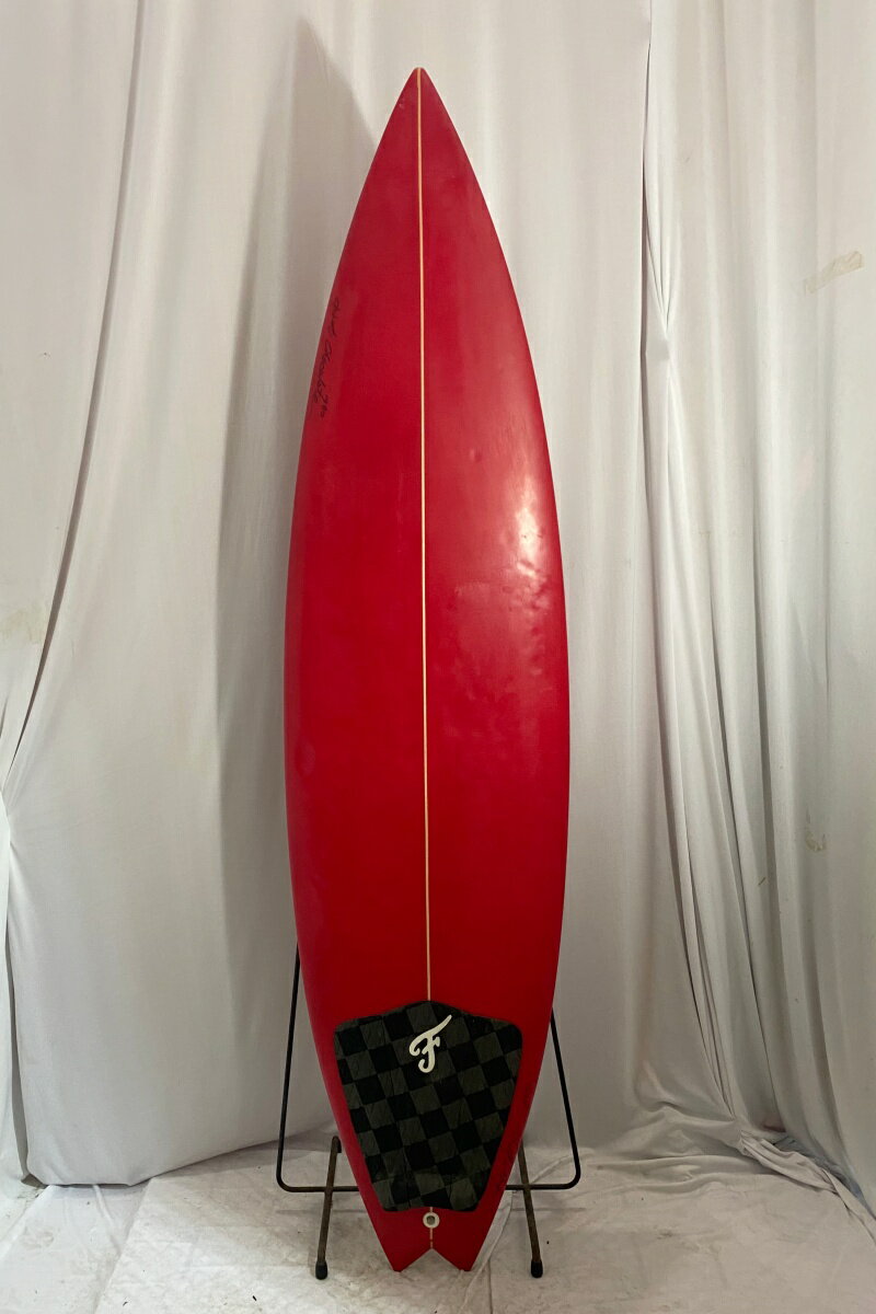 【中古】SHOGO SUZUKI SHAPE ショートボード [RED] 6'1