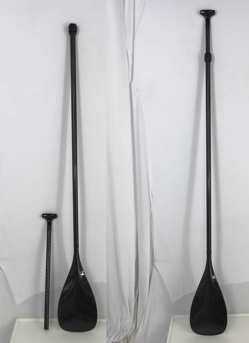 【極上中古】ノーロゴ Carbon Paddle フルカーボン素材 CFA-A 182-223cm 2ピース アジャスタブル 長さ調節付き SUP用 パドル