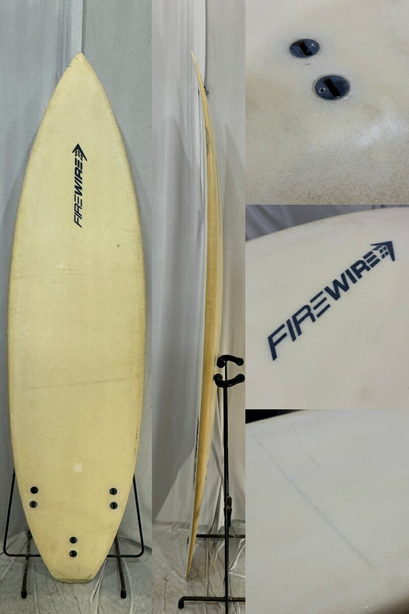 【中古】FIREWIRE (ファイアーワイヤー) ショートボード ［WHITE×BROWN］6’4” サー...