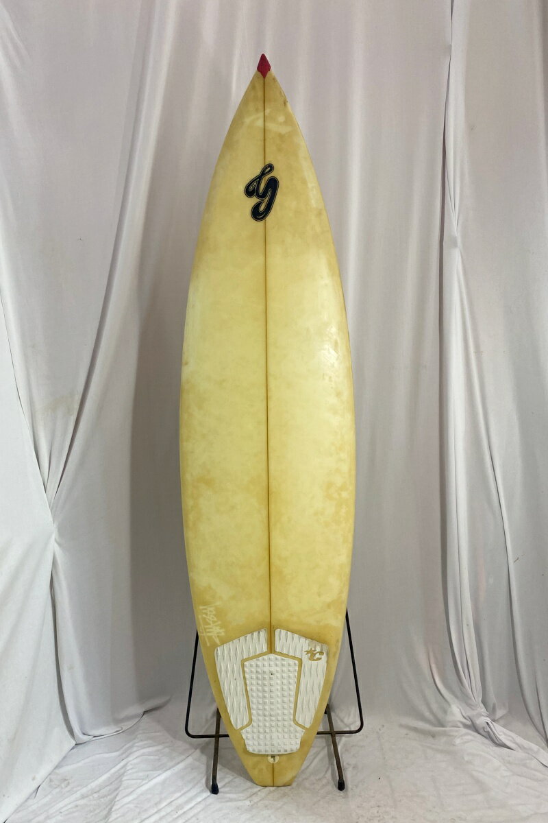【中古】ノーロゴ ノーブランド ショートボード [CLEAR] 6'3" サーフボード オンフィン