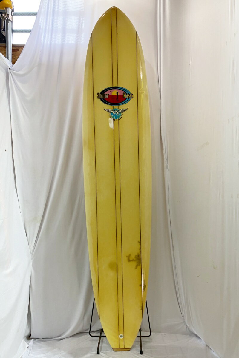 【中古】ROBERT AUGUST （ロバートオーガスト）WING NUT モデル ロングボード [CLEAR] 9’0” サーフボード