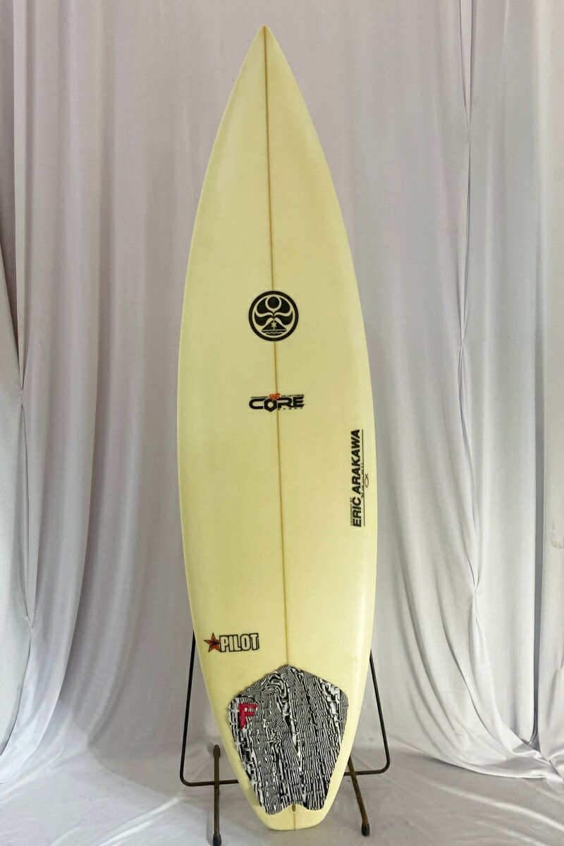 【中古】 HIC(エイチアイシー) ERIC ARAKAWA PILOT モデル ショートボード ［CLEAR］6'0” サーフボード