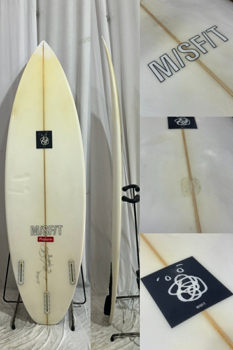 【中古】MISFIT (ミスフィット) PROFORM モデル ショートボード [CLEAR] 5'7