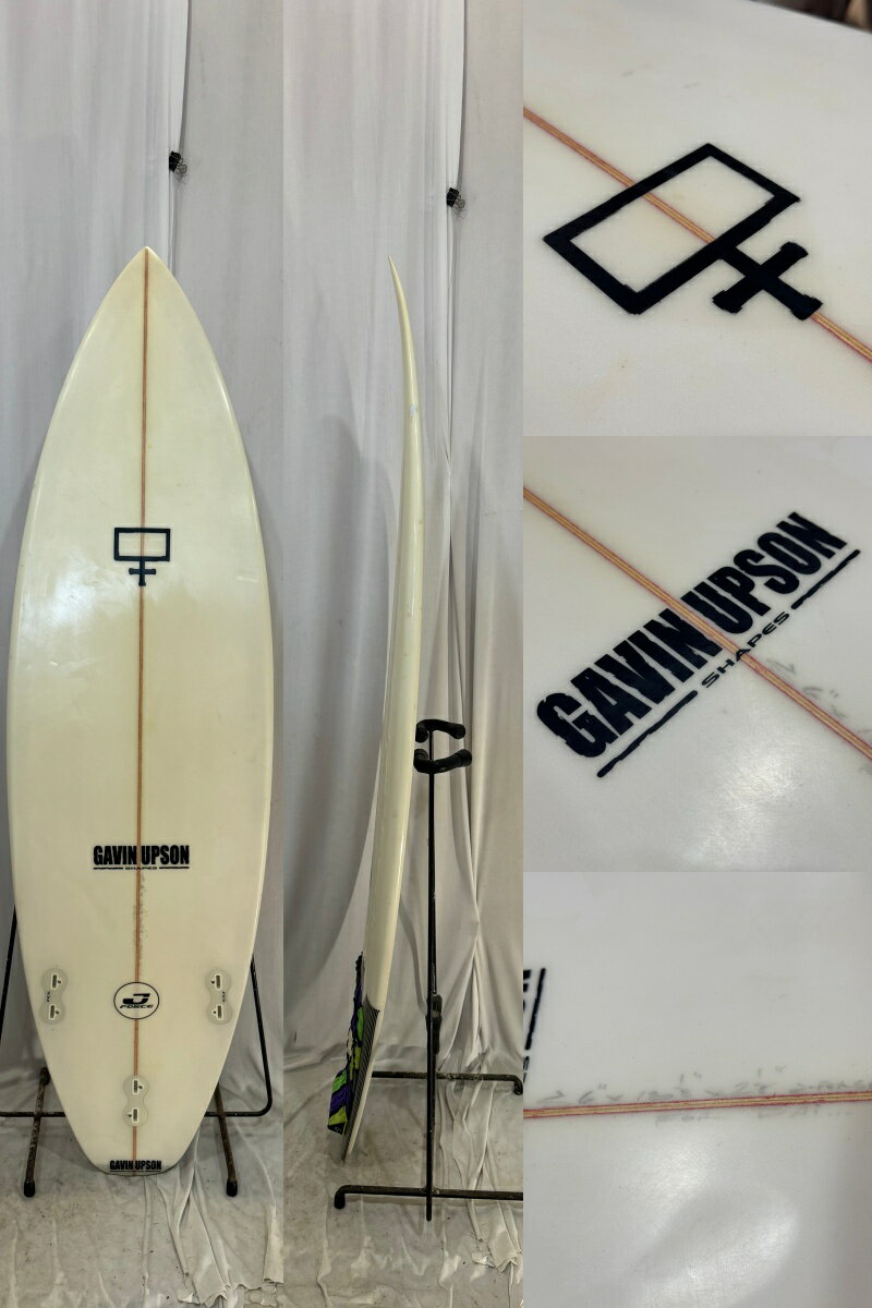 【中古】1-DA SURFBOARDS GAVIN UPSIN シェイプ ショートボード［CLEAR］5’6” サー...
