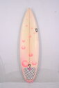 【中古】ALAN シェイプ ショートボード ［PINK×CLEAR］6’1” サーフボード